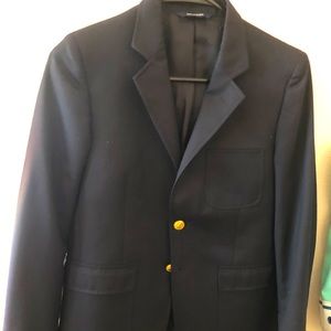 346 Brooks Brothers Boys Size 14 Navy Wool Blazer